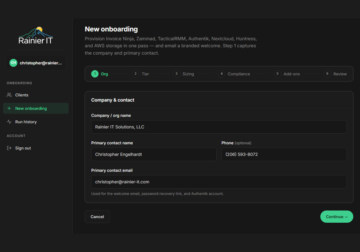 Onboarding Day, Reinvented: How a New Client Gets Fully Protected Before Lunch
